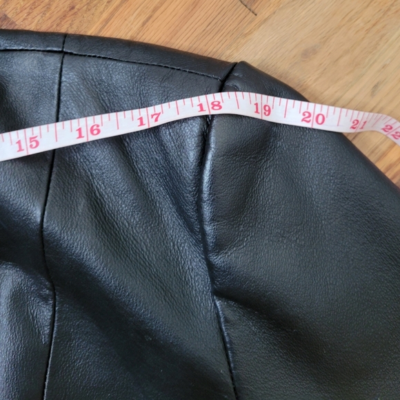 Marc Mattis Black Leather Jacket Size XL Coat - Picture 10 of 15